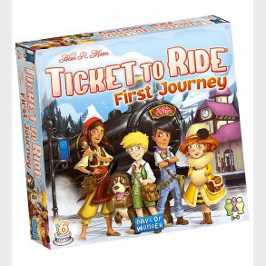 Ticket To Ride Brtspil - First Journey - Nordic