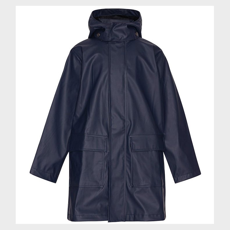 Ver de Terre Regnfrakke - PU - Navy