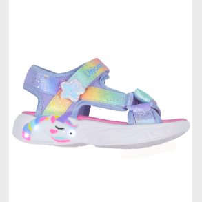 Skechers Sandaler m. Lys - S Lights Unicorn Dreams - Blue/Multi
