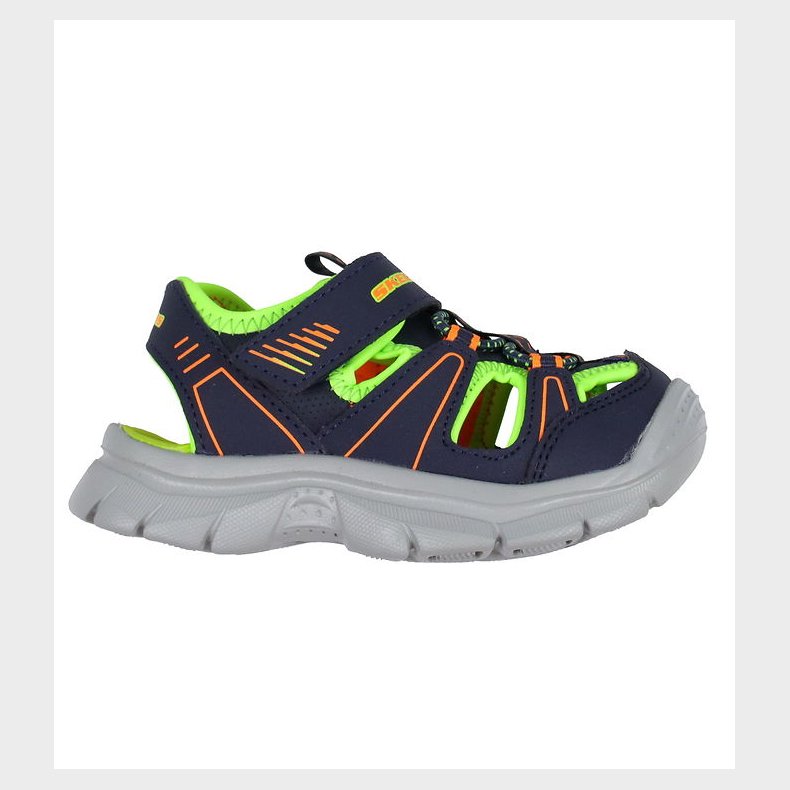 Skechers Sandaler - Relix Valder - Navy/Lime