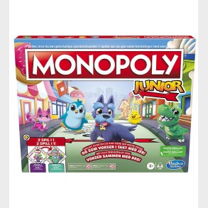 Hasbro Br�tspil - Monopoly Junior - 2-i-1