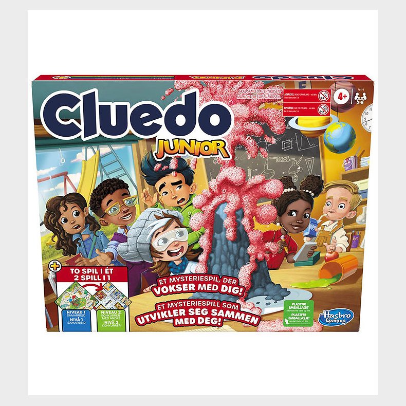 Hasbro Br�tspil - Cluedo Junior - 2-i-1