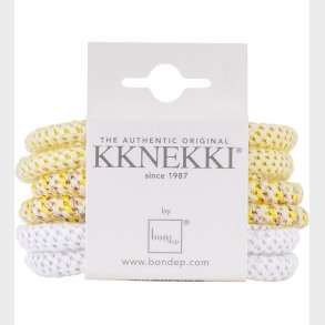Kknekki Hrelastikker - Slim - 6-pak - Gul/Hvid