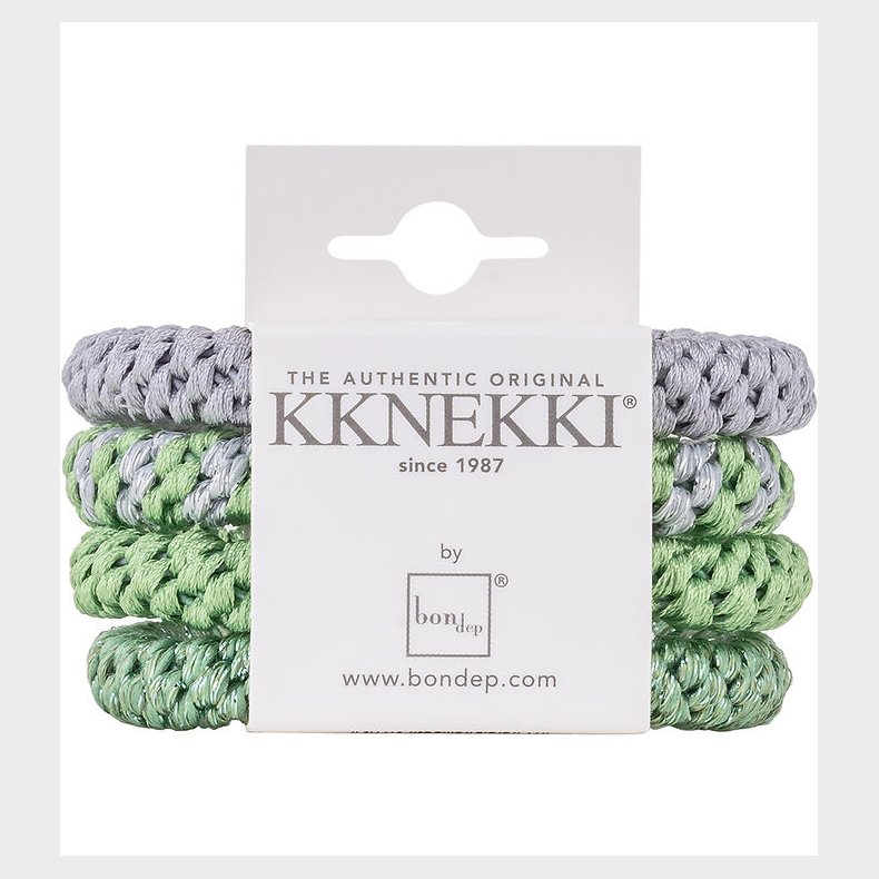 Kknekki Hrelastikker - 4-pak - Grn/Bl
