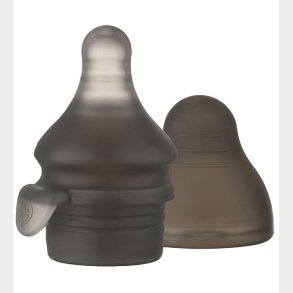 Haakaa Flaskesut til Silikonepose - Sort