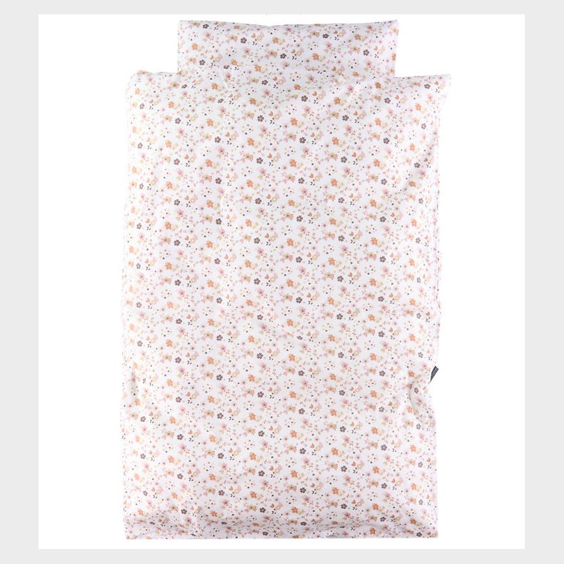 Nrgaard Madsens Sengetj - Voksen - Hvid m. Rosa Blomster