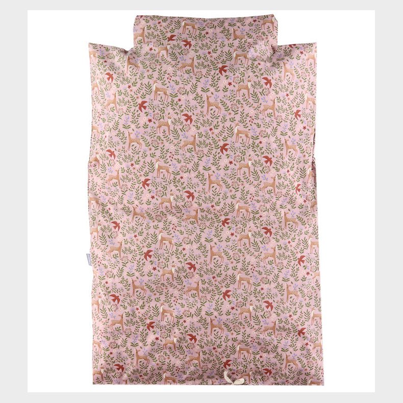 N�rgaard Madsens Senget�j - Baby - Rosa m. Bambi/Blomster