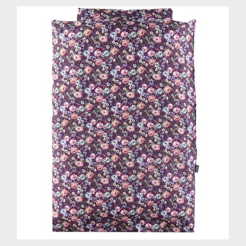 Nrgaard Madsens Sengetj - Baby - Blommelilla m. Blomster