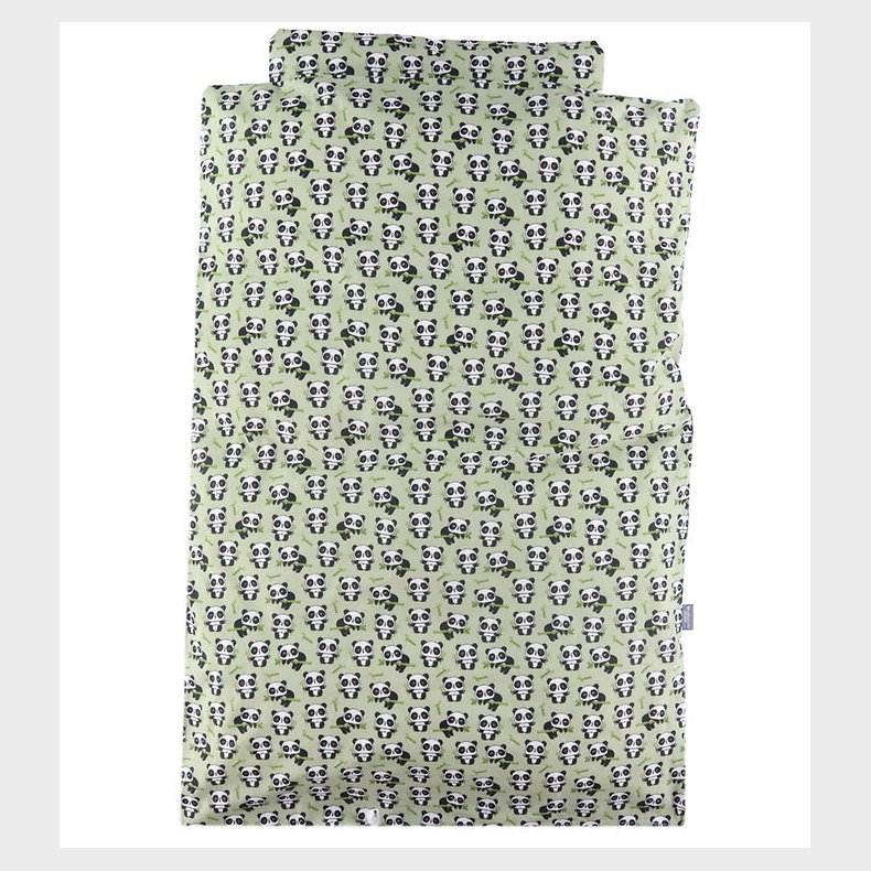 Nrgaard Madsens Sengetj - Baby - Grn m. Pandaer