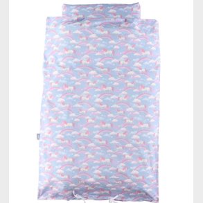 Nrgaard Madsens Sengetj - Baby - Denim m. Enhjrninger/Regnbue