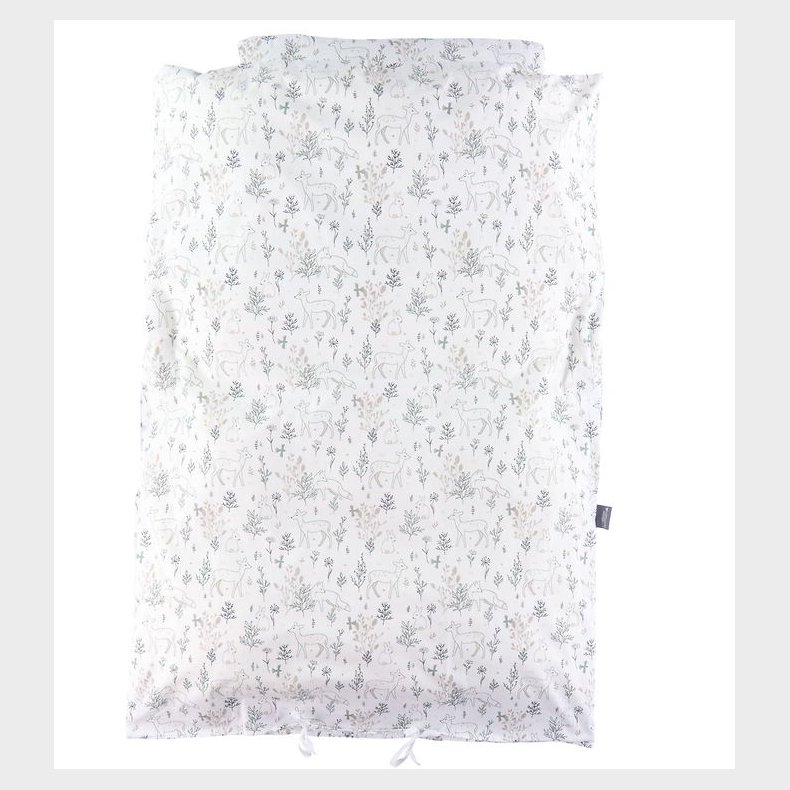 Nrgaard Madsens Sengetj - Voksen - Hvid m. Rv/Bambi/Kanin