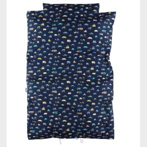 Nrgaard Madsens Sengetj - Baby - Navy m. Biler