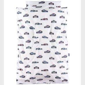 Nrgaard Madsens Sengetj - Baby - Hvid m. Racerbiler