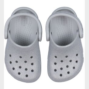 Crocs Sandaler - Classic Glitter Clog T - Silver Glitter