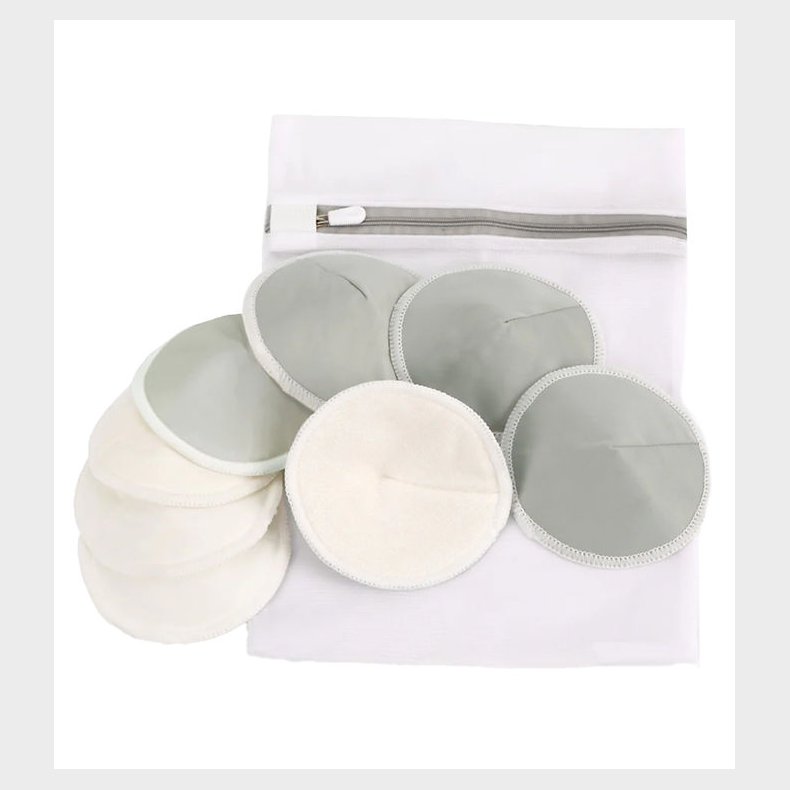 Haakaa Genanvendelige Ammeindlg - 8 stk. - Hvid/Gr