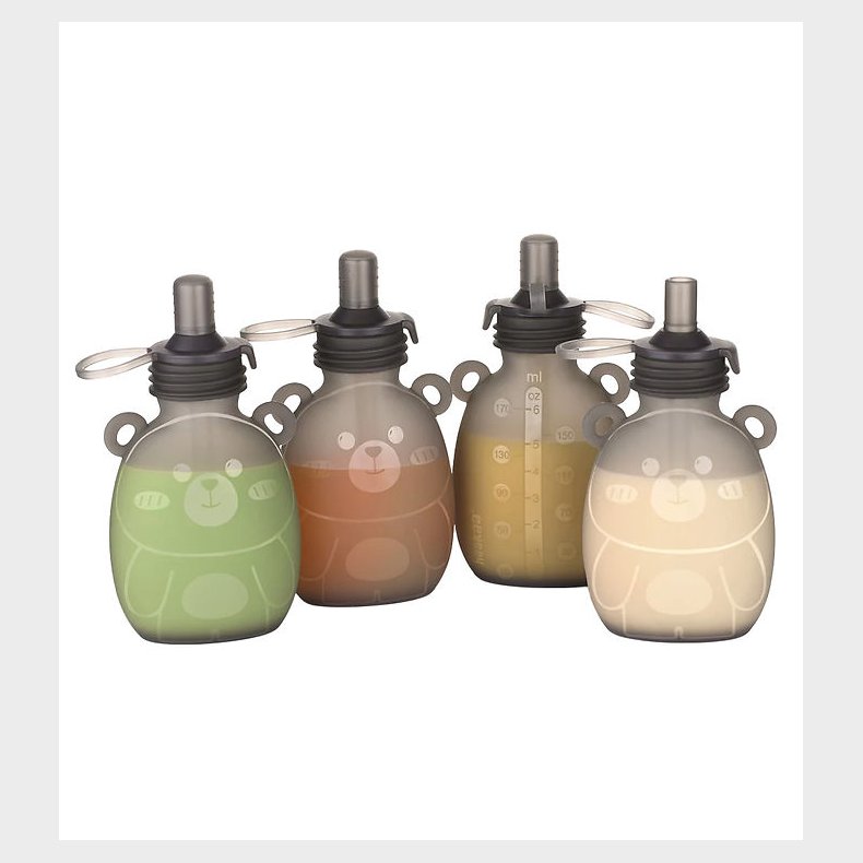 Haakaa Smoothieposer - Silikone - 4-pak - 170 ml