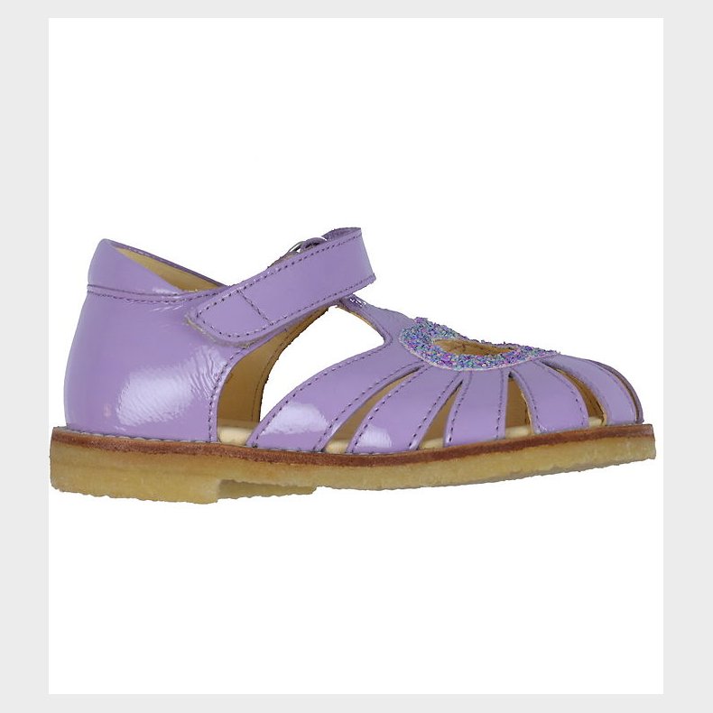 Angulus Sandaler - Hjertesandal - Lilac/Confetti Glitter