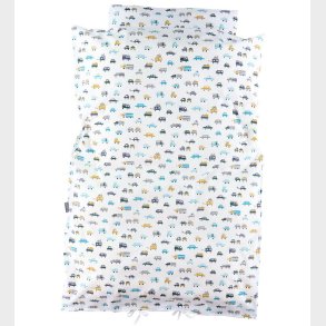 Nrgaard Madsens Sengetj - Junior - Hvid m. Biler