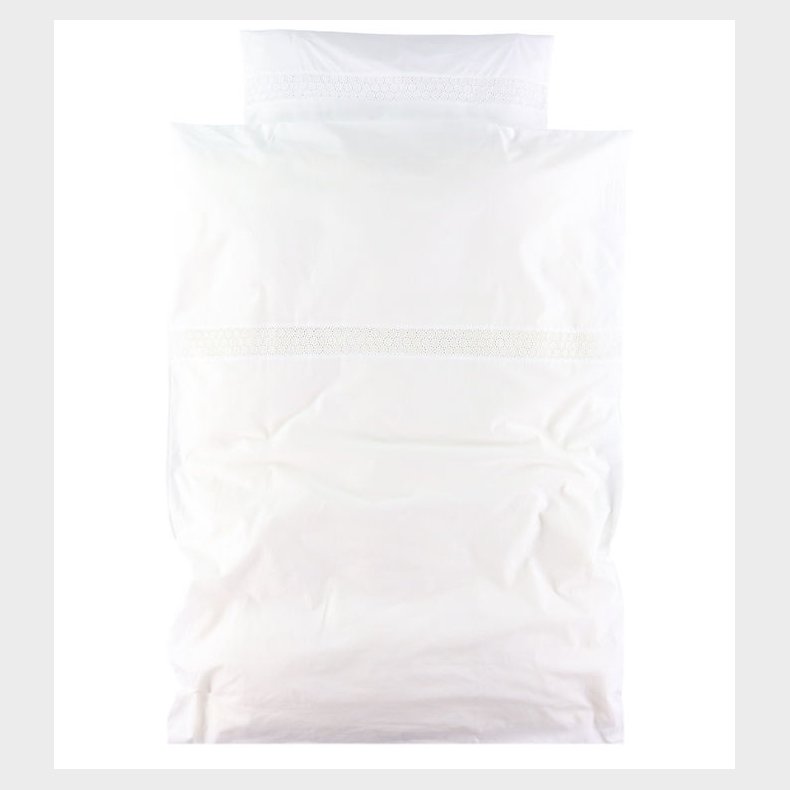 N�rgaard Madsens Senget�j - Baby - Hvid m. Hulm�nster