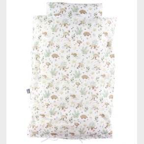 N�rgaard Madsens Senget�j - Baby - Hvid m. Dyr