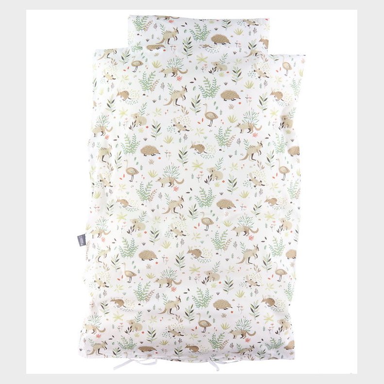 N�rgaard Madsens Senget�j - Baby - Hvid m. Dyr