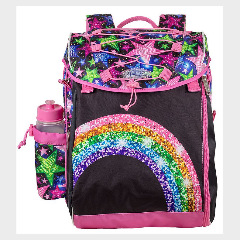 Jeva Skoletaske - Intermediate - Shimmer Rainbow