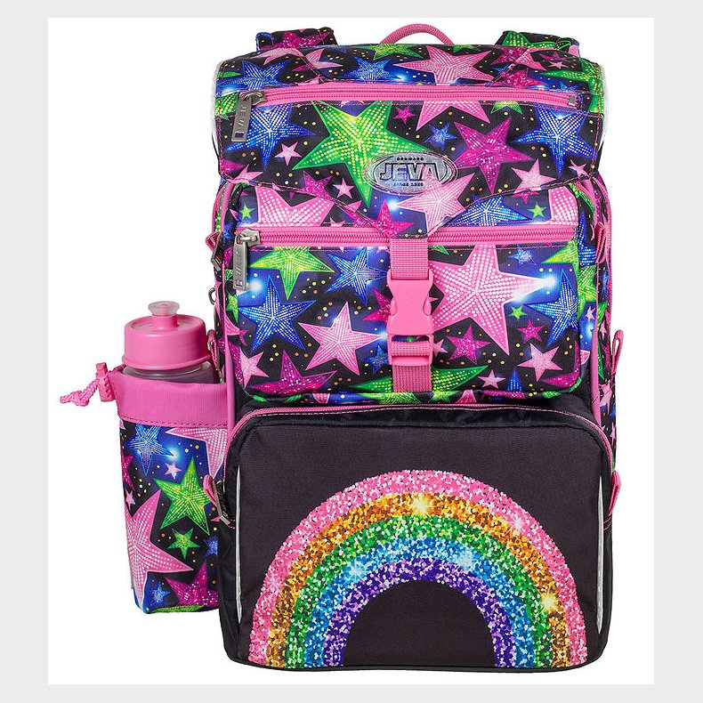 Jeva Skoletaske - Beginners - Shimmer Rainbow