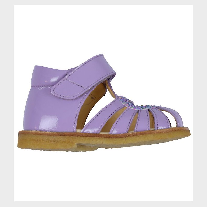 Angulus Sandaler Hjertesandal - Lilac/Confetti Glitter