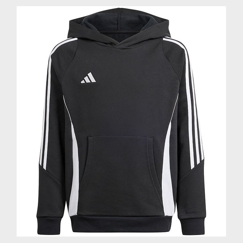 adidas Performance Httetrje - Tiro24 SWHOODY - Sort/Hvid
