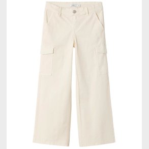 Name It Bukser - NkfRose Wide Twill - Turtledove