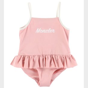 Moncler Badedragt - Rosa m. Hvid