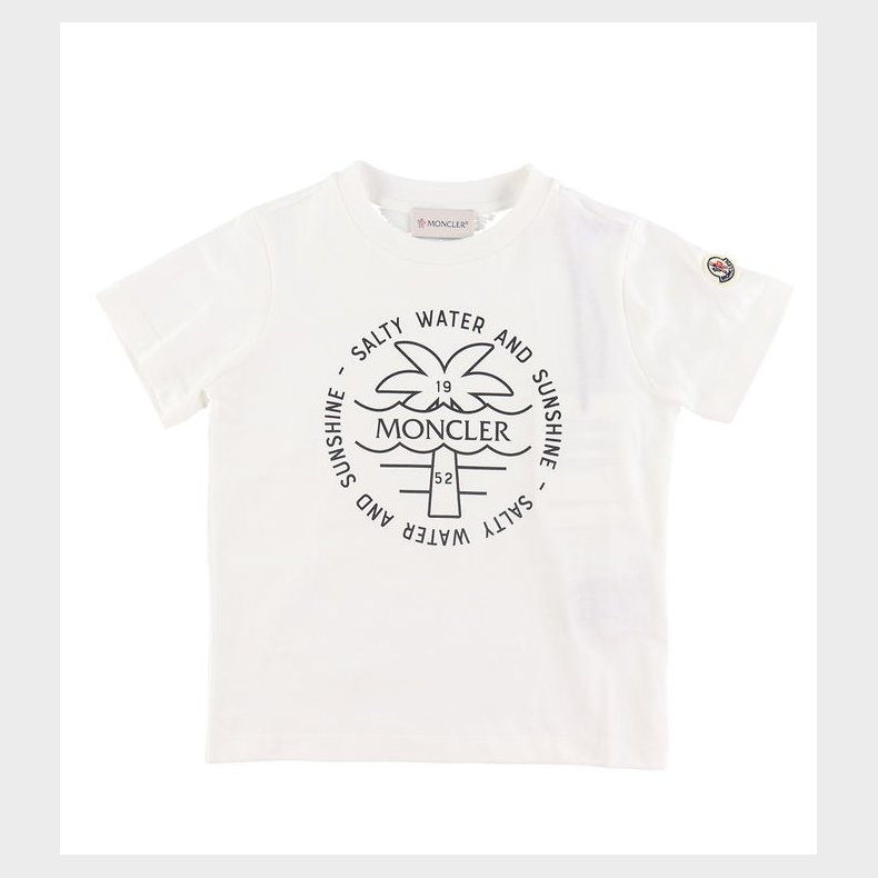 Moncler T-shirt - Hvid m. Sort