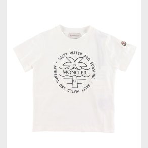 Moncler T-shirt - Hvid m. Sort