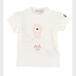 Moncler T-shirt - Hvid/Rosa m. Isbjrn