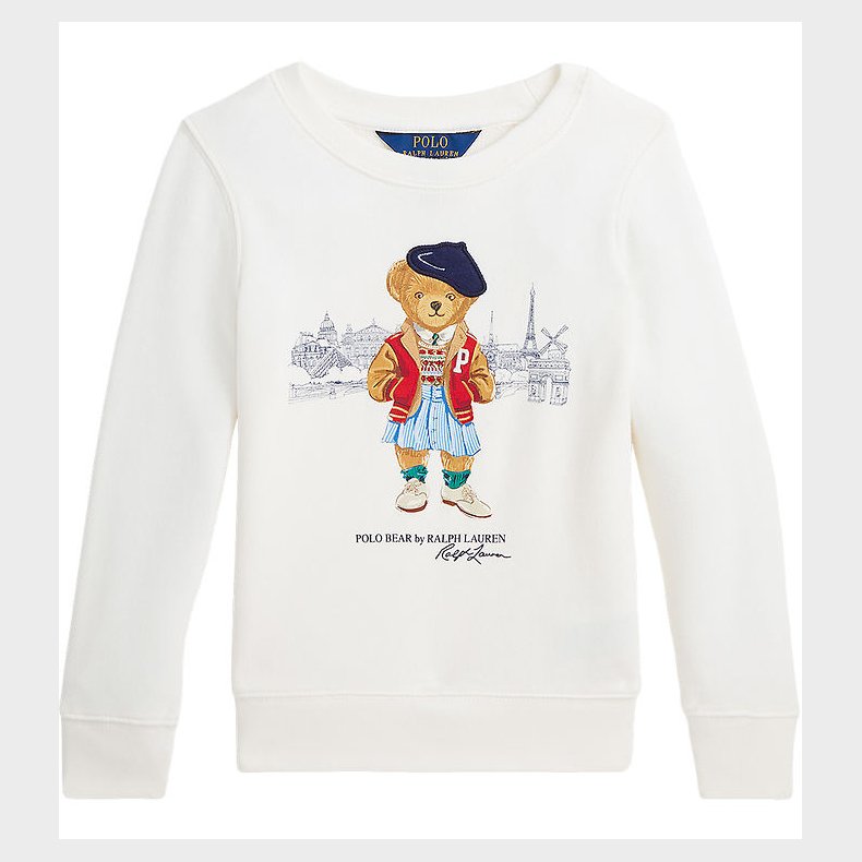 Polo Ralph Lauren Sweatshirt - Deckwash White m. Bamse