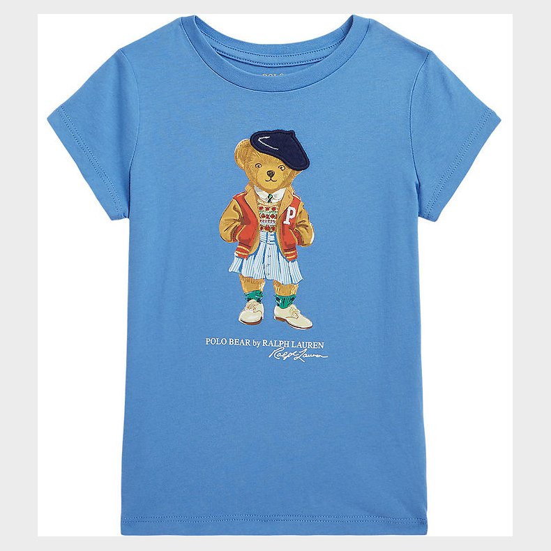 Polo Ralph Lauren T-shirt - New England Blue m. Bamse