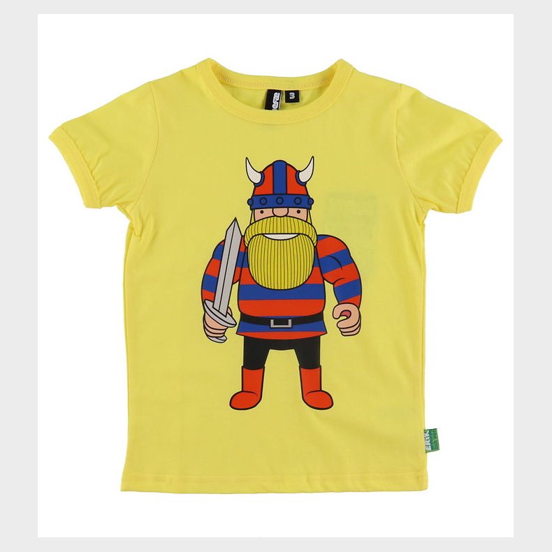 Danef T-Shirt - Danerainbow - Bright Yellow Erik Din Ven