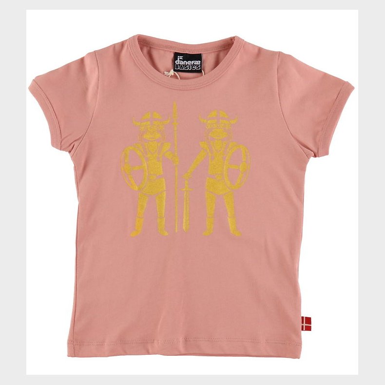 Danef T-Shirt - Danebasic - Soft Rose Double Trouble