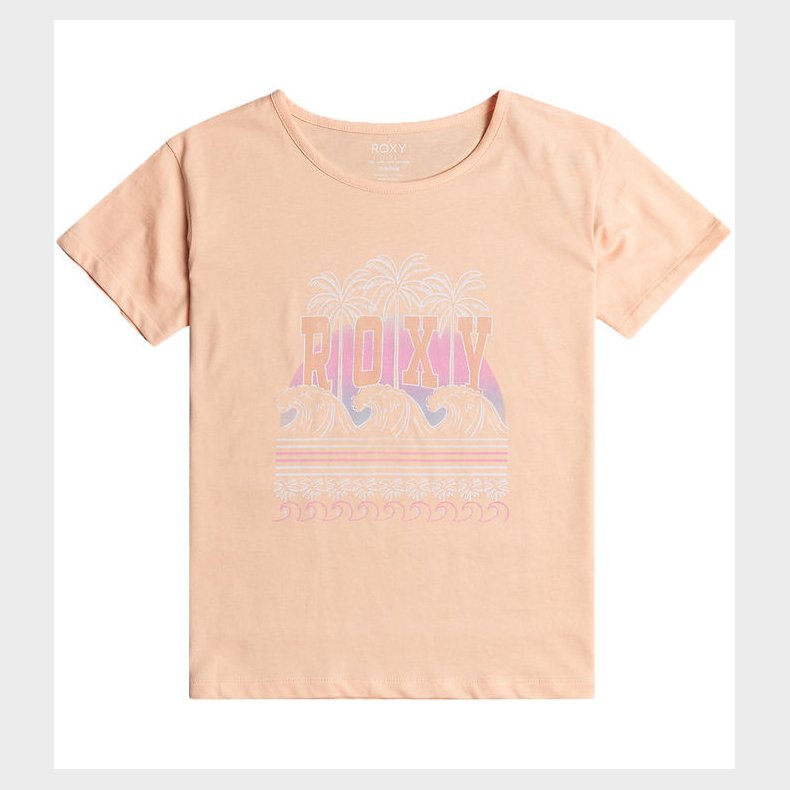 Roxy T-shirt - Purple Hearts B - Peach Parfait