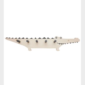 OYOY Knagerkke - Tr - 60x7,5x12 cm - Krokodille - Nature