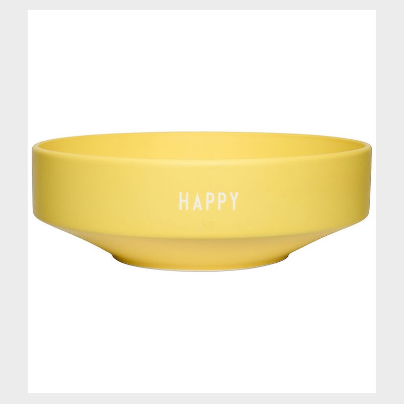 Design Letters Sk�l - Large - Favorite - Happy - Gul