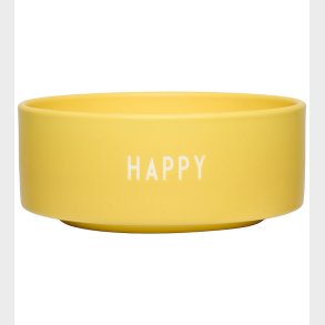 Design Letters Sk�l - Snack - Happy - Gul