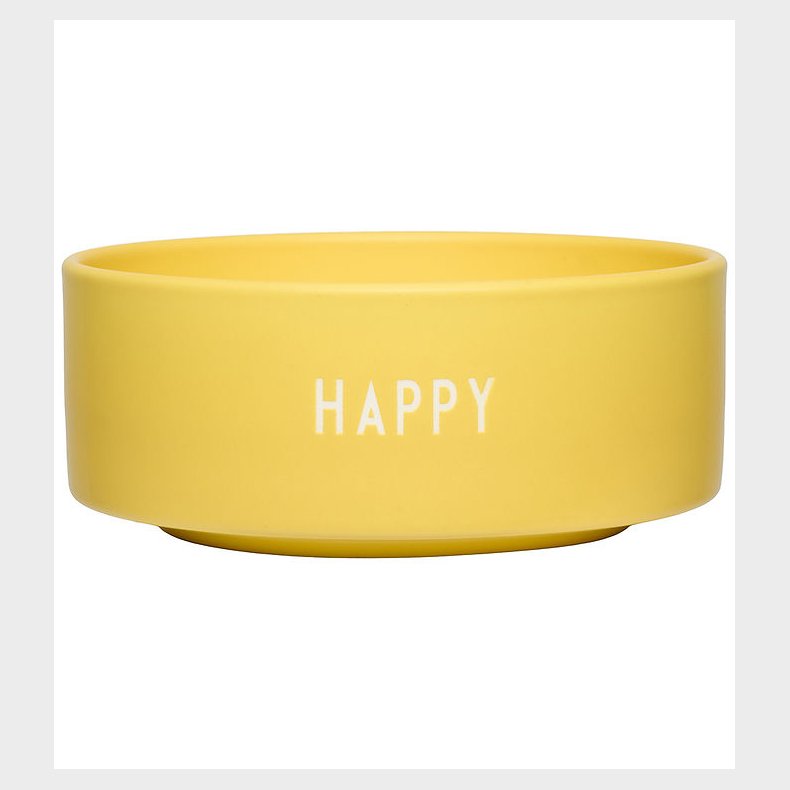 Design Letters Sk�l - Snack - Happy - Gul