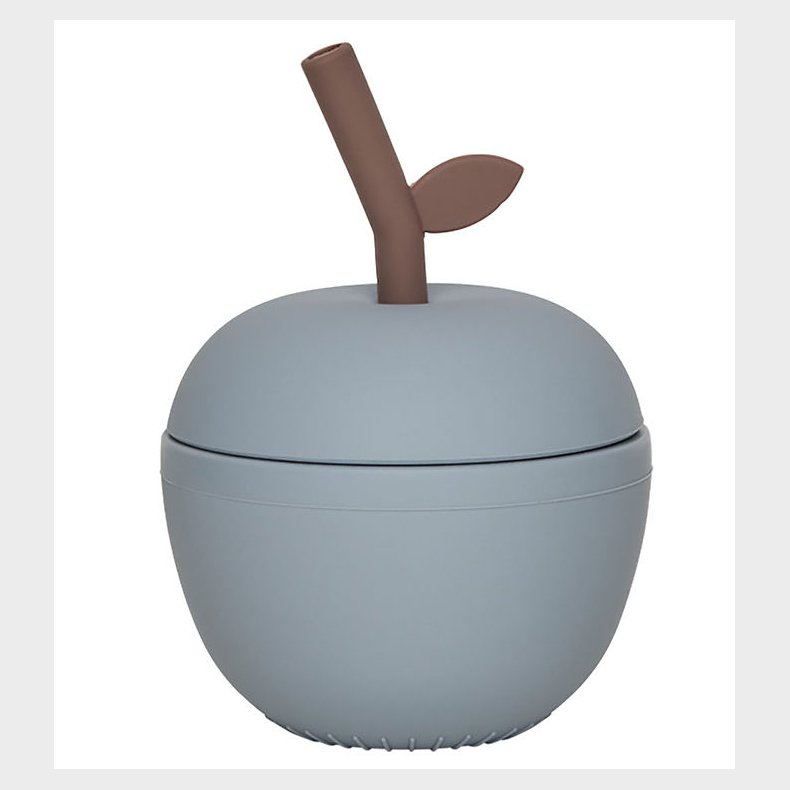 OYOY Kop m. Sugerr - ble - Silikone - Dusty Blue