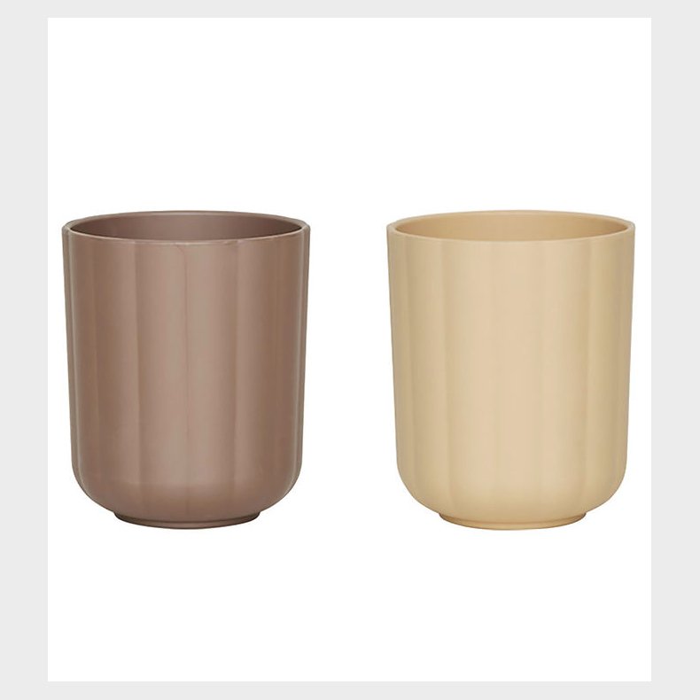 OYOY Kopper - 2-pak - Pullo - Taupe/Vanilla