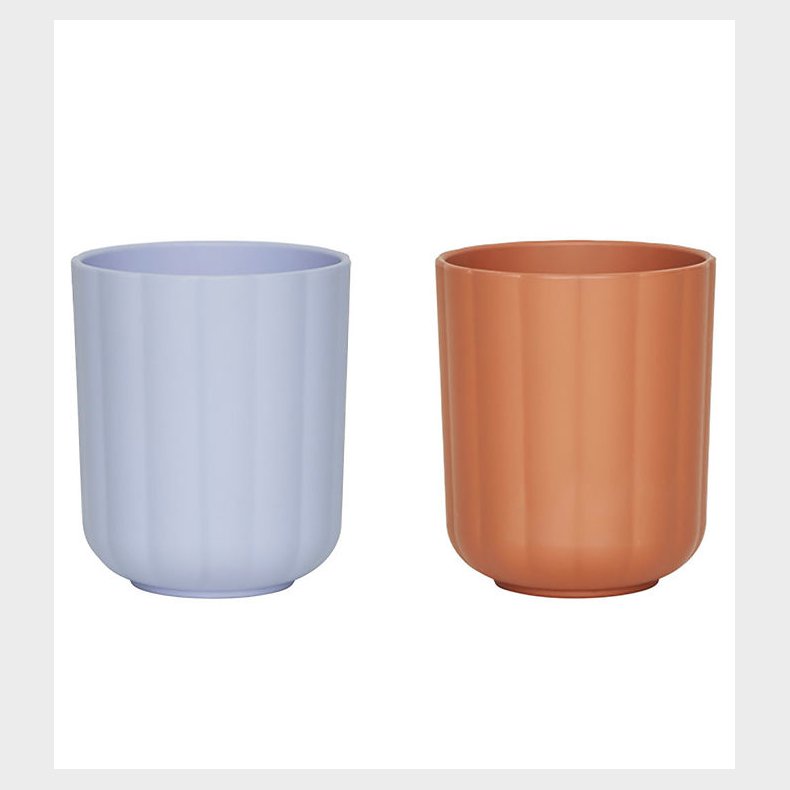 OYOY Kopper - 2-pak - Pullo - Caramel/Ice Blue