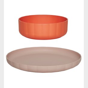 OYOY Spisest - Bioplast - 2 dele - Pullo - Rose/Apricot