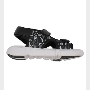 Calvin Klein Sandaler - Sort m. Allover Logo