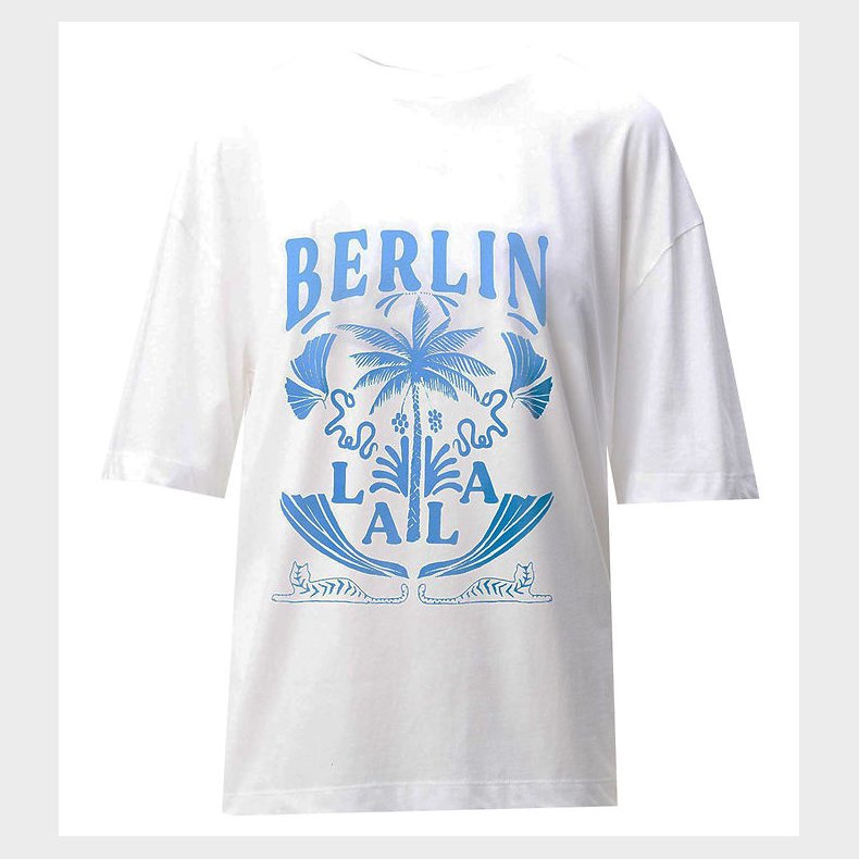 Lala Berlin T-shirt - Celia - Lala Palm White