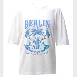 Lala Berlin T-shirt - Celia - Lala Palm White